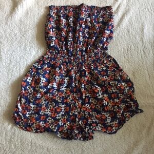 Floral Print Romper